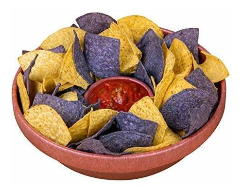 Nostalgia Taco Tuesday 10-inch Tortilla Chip & Salsa Bowl, P