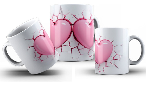 Kit Imprimible Plantillas Tazas San Valentín Sublimar M215