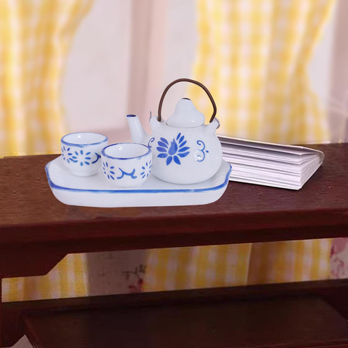 Juegos De Tazas De Té Con Tetera Para Casa De Muñecas