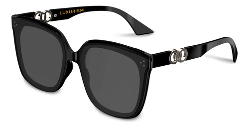 Luxurism Jewelry Shade Eyewear Negro - Gafas De Sol De Gran 