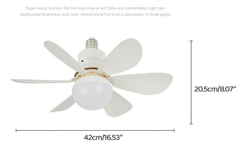 Tianlai Lv24w15 Ceiling Fan With Led Lights, 16.5 New