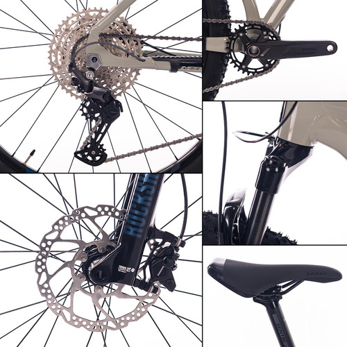 Bike Mtb Aro 29 L19' Freios Hidráulicos Impact Comp 23 Cinza