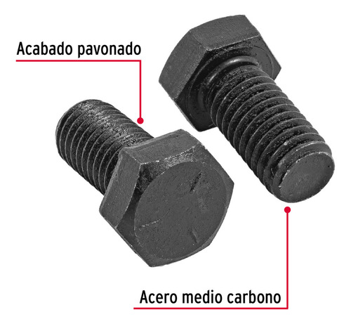 Tornillo Grado 5, 1/2 X 1', Bolsa Con 40 Piezas Fiero