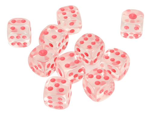 Conjunto De 20 Unidades Bulk Dice, Dados Transparentes De 6