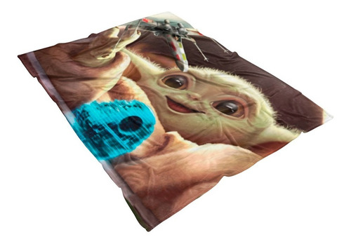 Cobija/frazada Star Wars Yoda Polar Premium Suave Nueva