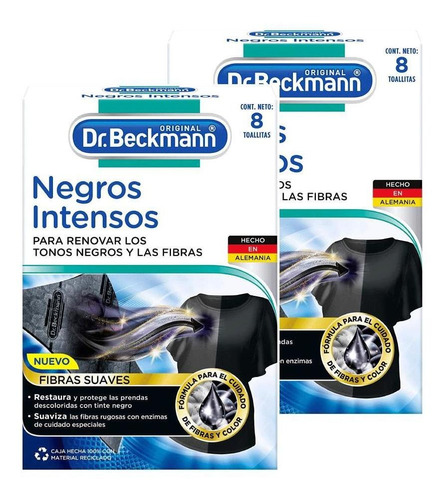 Negros Intensos Dr. Beckmann Para Lavar Ropa Negra X2