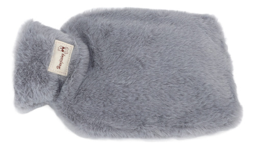 Bolsa De Peluche Gris Para Manos Con Agua Caliente, 1000 Ml,