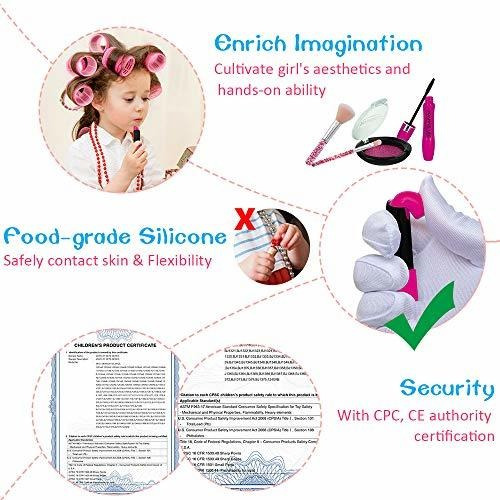 Imagen 3 de 7 de Kit De Maquillaje Seckton Para Niñas, 11 Piezas, No Tóxico,
