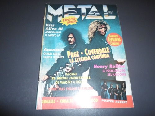 Metal 217 Coverdale Page Pearl Jam The Exploited Pappo Viper