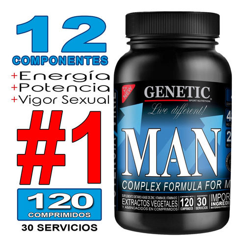 N1 Eleva Testo Potencia Sexual Vigor Prohormonal Man Genetic