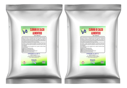 Cloruro De Calcio Alimenticio Vitraquim 2 Kg