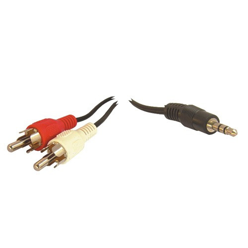 Cable 2 Rca Rojo Blanco A 1 Plug 3.5mm N 1.80mts