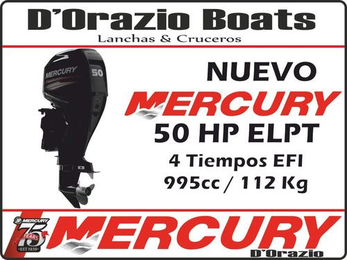Semirrigidos Kiel 510 Matrizado + Motor Mercury 50 Hp 4t Efi