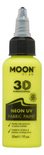 Pintura Para Tela 3d Uv Neon Moon Glow - Amarillo Intenso