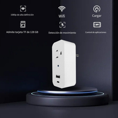 Câmera Espiã 1080p Em Carregador Wi-fi, Oculta E Inteligente