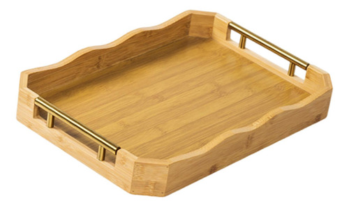 Siring De Plato Rectangular De La Bande S Color De La Madera