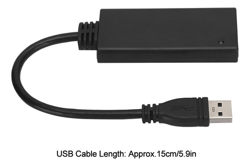 Adaptador Usb 3.0 A 1080p Hd Conversor De Vídeo Para Sistema