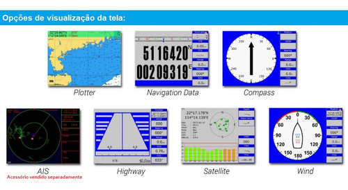 Gps E Sonda 12 Carta Náutica E Saída Hdmi Onwa Kp-1299c