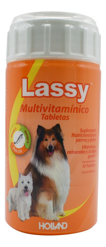 Lassy Multivitaminico 30 Tabletas Para Perros Gatos Holland