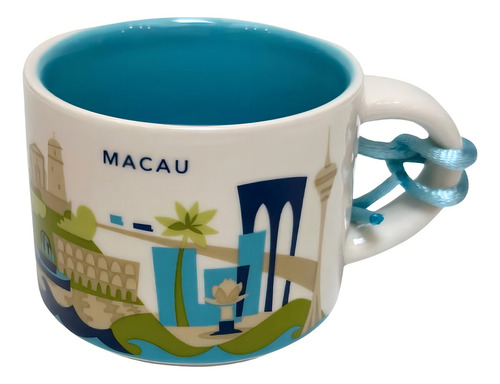 Starbucks Macau, You Are Here Collection, Taza Espresso 59ml Color Azul Hawaii