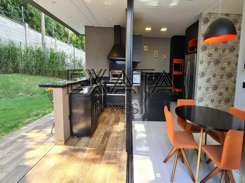 Imagem 12 de 30 de Condomínio Alphaville Granja Vianna, Moderna E Linda Com 4 Suítes 1 Master E Outra No Térreo, Gourmet, Piscina C/hidro 8 Pessoas! Impecável. - Ca00573 - 69232198