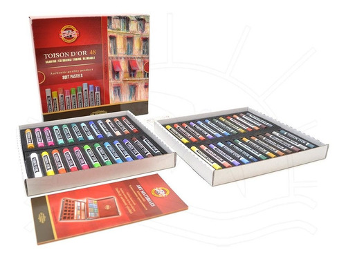 Giz Pastel Seco Toison D´or 48 Cores