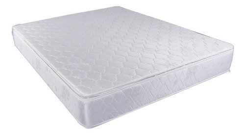 Colchón Queen Multiflex Alta Densidad Doble Pillow 160 X 190 Color Blanco
