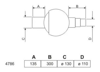 Imagen 2 de 2 de Acople Direccional Para Caño Telescopico - Kadae