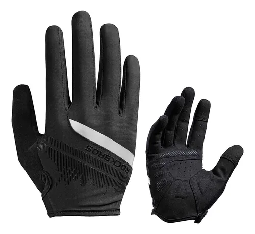 Guantes Bicicleta Rockbros Reflectantes Dedo Largo Ruta Mtb