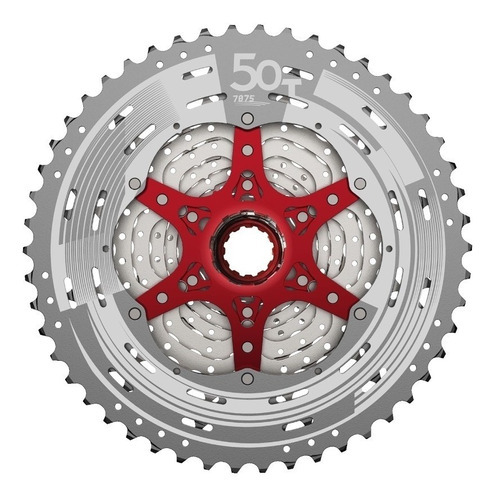 Piñon Cassette Sunrace Mz90 12v 11-50 586grs T/ Shimano Color Negro