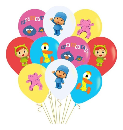 Pack 20 Globos De Látex Pocoyo