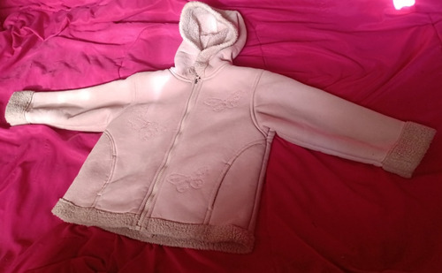 Campera Gamuza Y Simi Corderito Talle 3 Nena