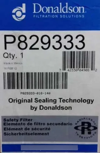 comprar Filtro Elemento Aire Donaldson P829333 En  Caja Cat 110-6331