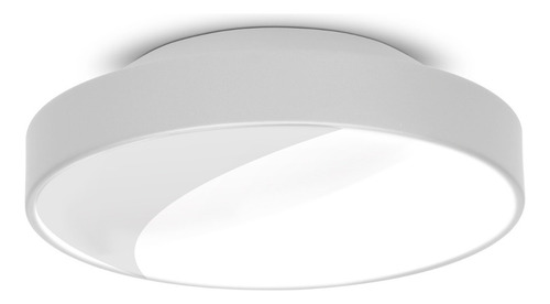 Luminária - Iluminação De Teto - Plafon Redondo Moderno 25cm Cor Branco Bivolt