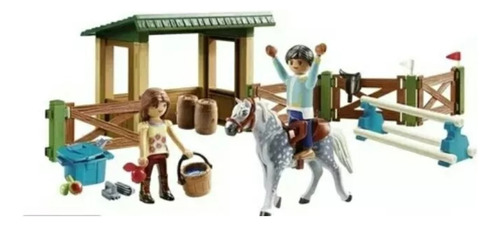 Playmobil 70119 Paddock Con Javier Lucky Spirit Riding Color Café
