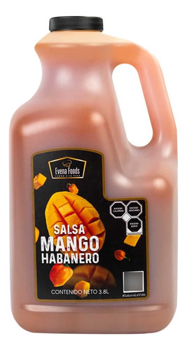 Salsa Mango Habanero 3.8l Evena Foods 1 Pieza