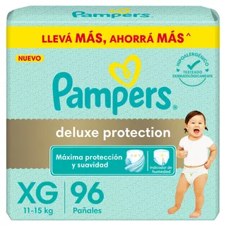 Pañales Pampers Deluxe protection XG x 96 unidades