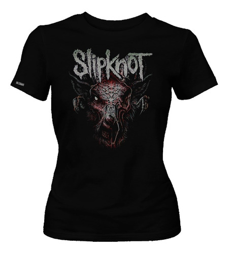 Camiseta Slipknot Cabra Zoombie Banda Rock Metal Dbo
