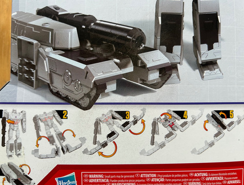 Juguete Transformers Megatron Titan Authentics 6 Pasos