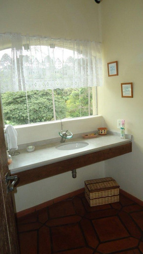 Magnífica Mansão No Miolo Da Granja Viana !! 4 Dorms(2 Suítes) Agora Aluga R$12.000,00 Mais Cond. E Iptu - Ca1524