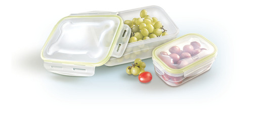 Pote Hermético Ligbrin 1 Litro Com Travas Cor Transparente