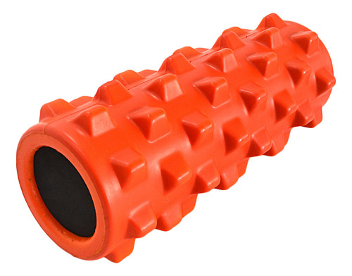 Foam Roller Rodillo Espuma Macizo Masajes Con Pinches Gmp Color Naranja