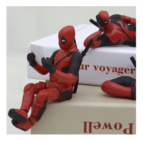 Mz 3 Unidades De Deadpool Car Home X-man, Divertida Figura