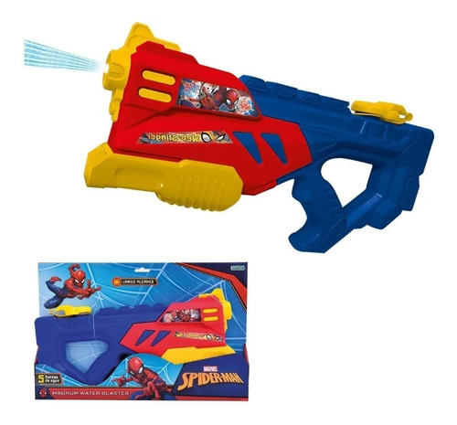 Spiderman Magnum Water Ametralladora Pistola De Agua Ditoys