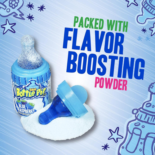 Chupetines Baby Bottle Pop Colorfest Azul 10 Unidades