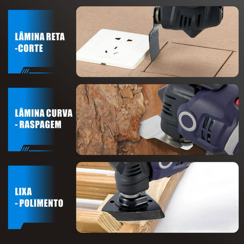 Oscilante Com Pá Multifuncional Triangular 400w Lixadeira