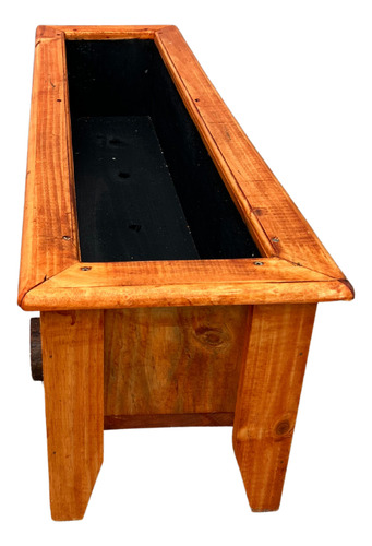 Jardinera Macetero De Madera Rectangular Grande