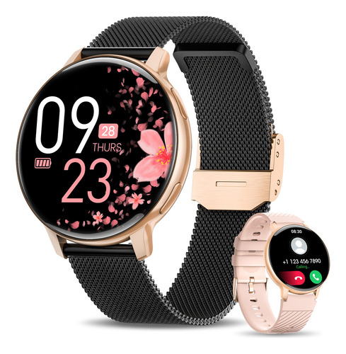 Reloj Inteligente Mujer1.39 Smartwatch Oro Rosa Regalo Mujer