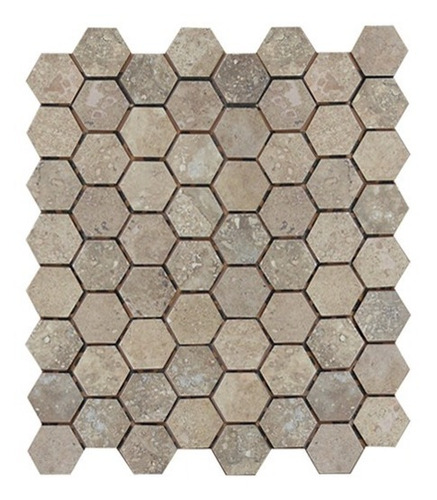 Revestimiento Mosaico Hexa Travertino 26x30 - Piu