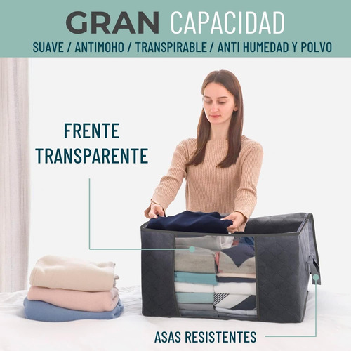 Imagen 3 de 10 de Bolsas Organizador Ropa Casatua Set 3 Unids Almacenamiento
